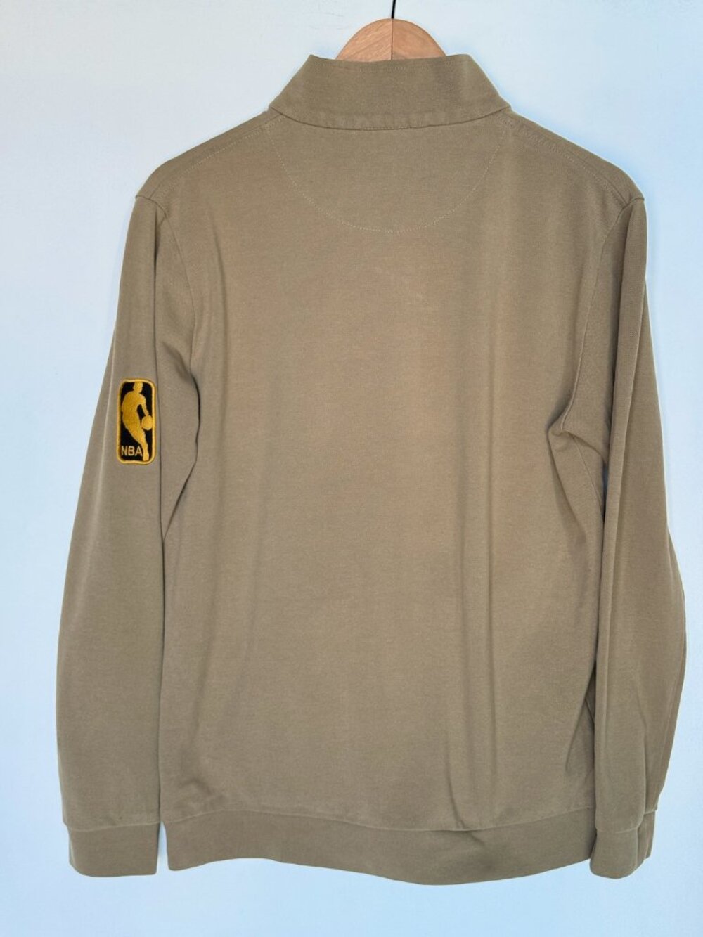 Nike x NBA Toronto Raptors Official Reissue 1/4 Zip Pullover Khaki/Gold - Large - Picture 4 of 7